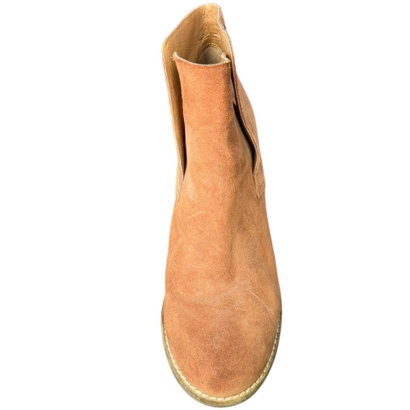 Lucky Brand Yoniana Suede Wedge heel ankle bootie SZ 9 - Picture 5 of 11